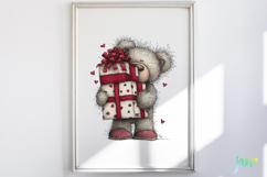 Valentine&#039;s Teddy Bear Clipart Bundle Product Image 2