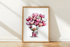 Valentine&#039;s Whimsical Bear Clipart Product Image 3