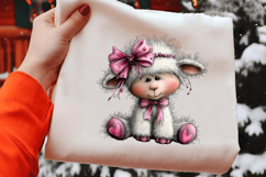 Valentine&#039;s Whimsical Lambs Clipart Product Image 2