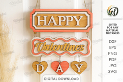 Valentine&#039;s Day Door Hangers Bundle Laser Cut. Valentine SVG Product Image 13