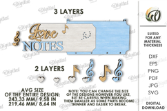 Valentine&#039;s Day Door Hanger Laser Cut. Valentine Decor SVG Product Image 2