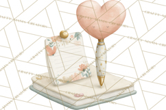 Science Valentine Lab Clipart PNG Chemistry Love Art Product Image 4