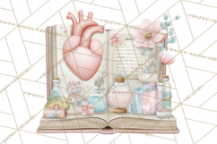 Science Valentine Lab Clipart PNG Chemistry Love Art Product Image 4