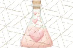 Science Valentine Lab Clipart PNG Chemistry Love Art Product Image 4