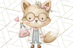 Science Valentine Lab Clipart PNG Chemistry Love Art Product Image 5
