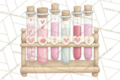 Science Valentine Lab Clipart PNG Chemistry Love Art Product Image 2