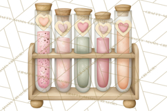 Science Valentine Lab Clipart PNG Chemistry Love Art Product Image 3