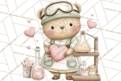 Science Valentine Lab Clipart PNG Chemistry Love Art Product Image 3