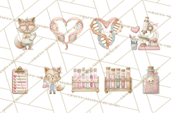 Science Valentine Lab Clipart PNG Chemistry Love Art Product Image 8