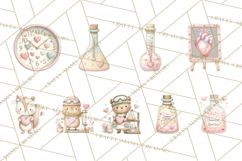 Science Valentine Lab Clipart PNG Chemistry Love Art Product Image 9
