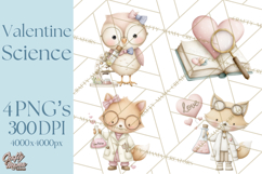 Science Valentine Lab Clipart PNG Chemistry Love Art Product Image 1