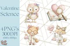 Science Valentine Lab Clipart PNG Chemistry Love Art Product Image 1