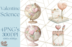 Science Valentine Lab Clipart PNG Chemistry Love Art Product Image 1