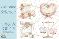 Science Valentine Lab Clipart PNG Chemistry Love Art Product Image 1