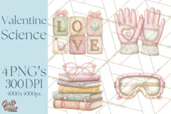 Science Valentine Lab Clipart PNG Chemistry Love Art Product Image 1
