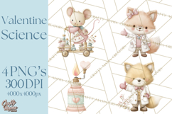Science Valentine Lab Clipart PNG Chemistry Love Art Product Image 1