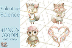 Science Valentine Lab Clipart PNG Chemistry Love Art Product Image 1