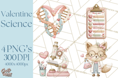Science Valentine Lab Clipart PNG Chemistry Love Art Product Image 1