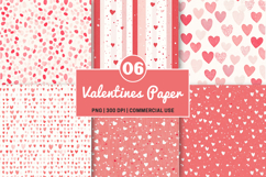 Valentine Seamless Digital Papers- Valentine PNG Product Image 1