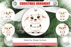 Christmas Ornaments Valentine Sheep Cartoon Product Image 1