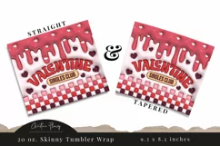 3D Inflated Valentine Singles Club Tumbler Wrap PNG Product Image 3