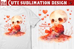 Valentines Skeleton clipart | Happy Valentine&#039;s Day Product Image 1