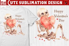 Valentines Skeleton clipart | Happy Valentine&#039;s Day Product Image 1