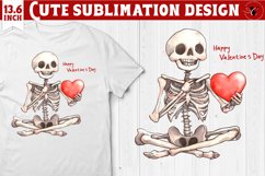 Valentines Skeleton clipart | Happy Valentine&#039;s Day Product Image 1