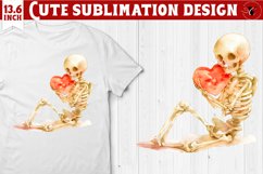 Valentines Skeleton clipart | Happy Valentine&#039;s Day Product Image 1