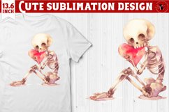 Valentines Skeleton clipart | Happy Valentine&#039;s Day Product Image 1