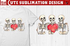 Valentines Skeleton clipart | Happy Valentine&#039;s Day Product Image 1