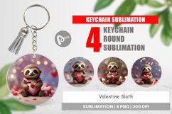 Keychain Valentine Sloth Product Image 1