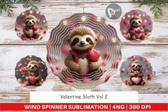 Wind Spinner Valentine Sloth Product Image 1