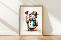 Valentine Snowman 4 png Product Image 2