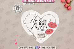 Valentine Spinner Card Laser Cut|Valentine&#039;s Day Greetings Product Image 1