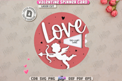3D Valentine Spinner Cards Laser Cut Bundle|Valentine&#039;s SVG Product Image 8