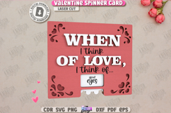 3D Valentine Spinner Cards Laser Cut Bundle|Valentine&#039;s SVG Product Image 10