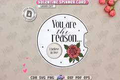 Valentine Spinner Card Laser Cut|Valentine&#039;s Day Greetings Product Image 1