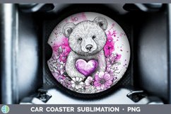 GorgeousValentine Splash Car Coaster design.