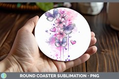 GorgeousValentine Splash Round Coaster design.