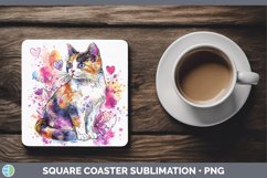 GorgeousValentine Splash Square Coaster design.