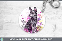 GorgeousValentine Splash Dogs Keychain design.