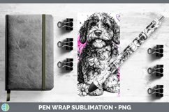 GorgeousValentine Splash Dogs Pen Wrap design.