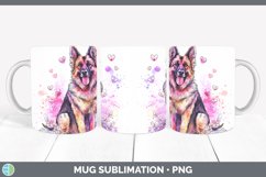 GorgeousValentine Splash Dogs Mug Wrap design.