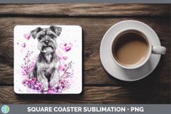 GorgeousValentine Splash Dogs Square Coaster design.