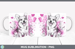 GorgeousValentine Splash Dogs Mug Wrap design.