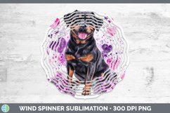 GorgeousValentine Splash Dogs Wind Spinner design.