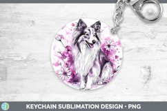 GorgeousValentine Splash Dogs Keychain design.