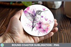 GorgeousValentine Splash Round Coaster design.