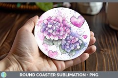 GorgeousValentine Splash Round Coaster design.